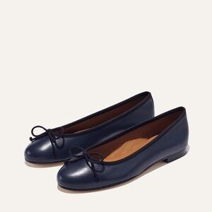 Margaux Demi Ballet Flats in Navy Nappa size EU 38.5